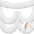 50 Feet Christmas Foil Fringe Banner Metallic Tassle Garland Metallic Backdrop by Ferwzsr