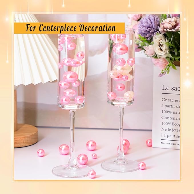 300Pcs Pearl Vase Filler, Candle Centerpieces, Wedding Birthday Party Home - Image 4