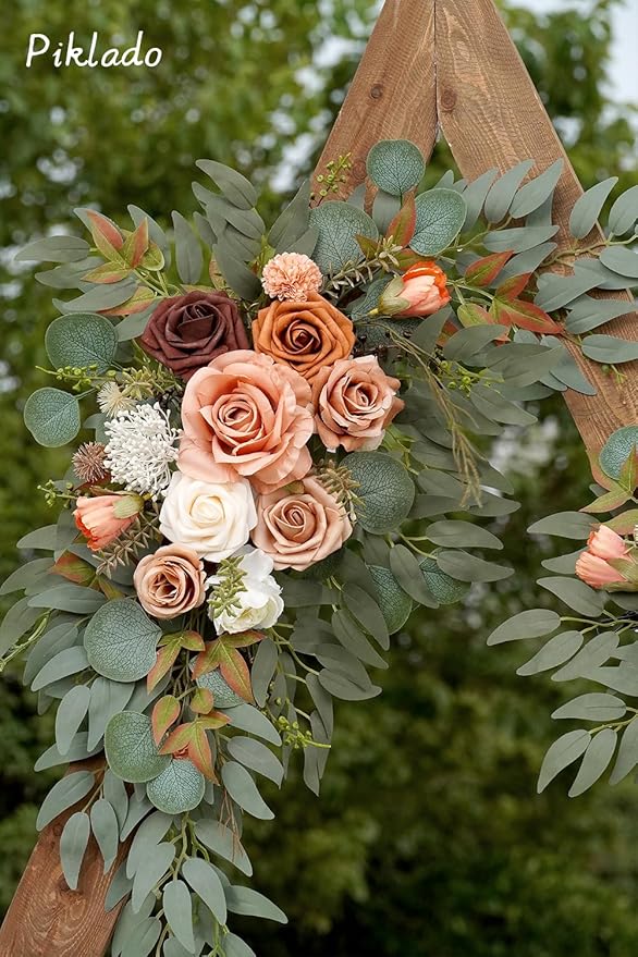 Faux Flower Swag Set of 2 for Wedding Welcome Signs Floral Swag Wedding - Image 6