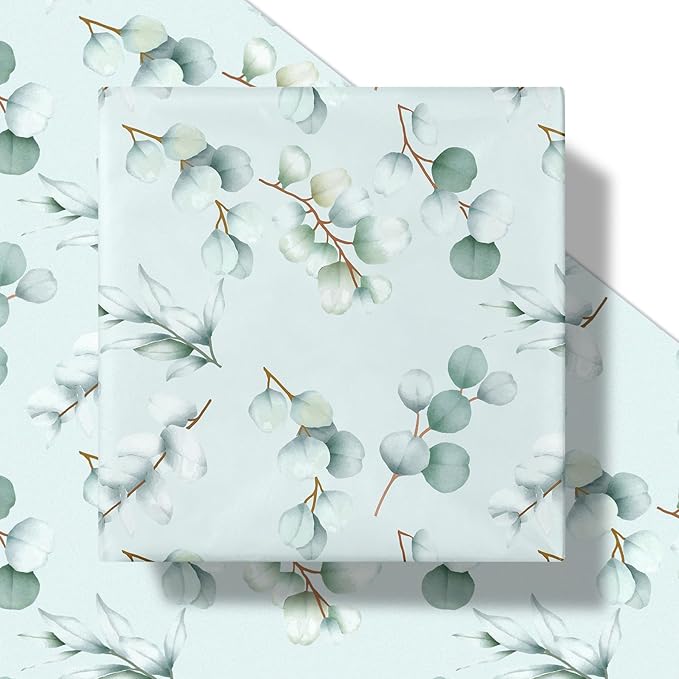 RUSPEPA Eucalyptus Leaves Wrapping Paper Roll - Image 2