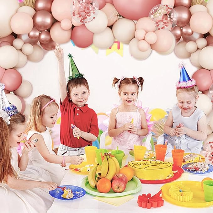 Blush Pink Balloons Garland Arch Kit - Image 5