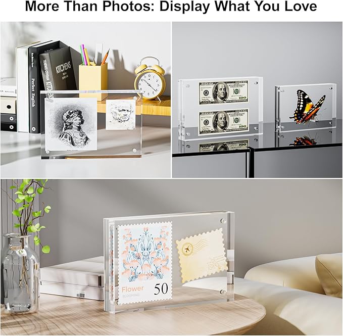 3 Pack 4x4 Acrylic Picture Frames - Image 7