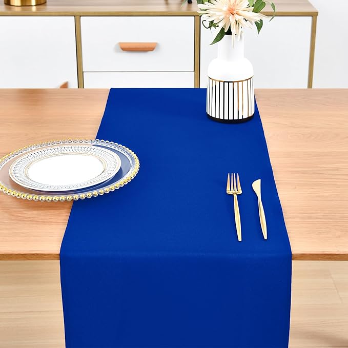 Farmhouse Blue Table Runner Dining Table Runners 48 Inches Long Coffee Table - Image 8