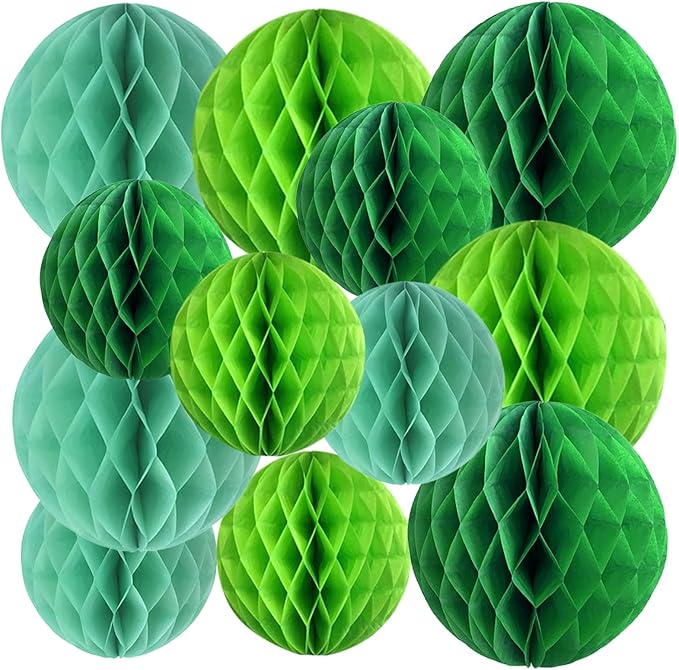 XIKSXITN Green Paper Honeycomb Balls by Xiksxitn