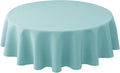 Biscaynebay Round Tablecloth 70 Inch-Auqa Blue Outdoor Fabric Table Cover-Small by Biscaynebay