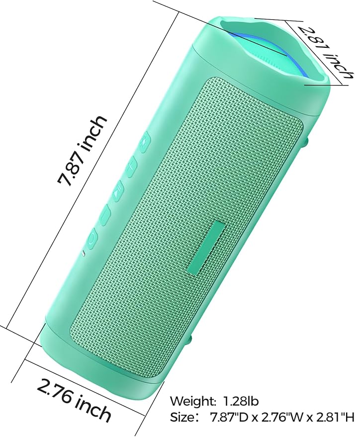 Bluetooth Speaker with HD Sound, Portable Wireless, IPX5 Waterproof, TWS Pairing - Image 8