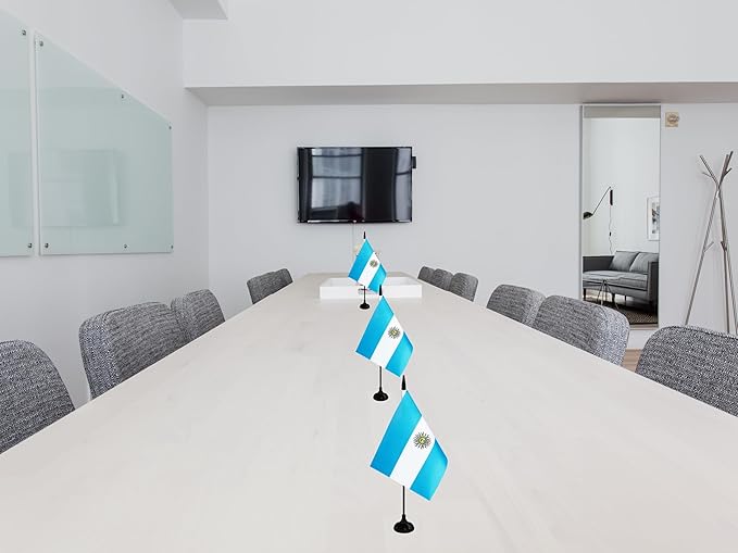 Argentina Desk Flag, 12 Pack Argentinian Table Office Flag - Image 5
