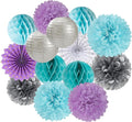 Purple-Blue Silver Frozen Christmas Party Decorations by LastingSurprise