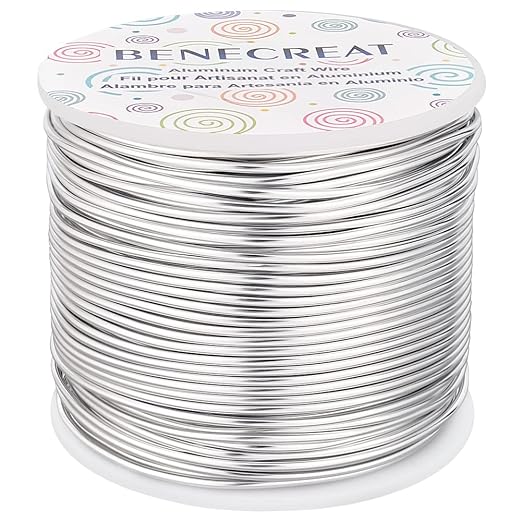 BENECREAT 15 Gauge 220Feet Soft Aluminum Wire Anodized Jewelry Craft Making by BENECREAT