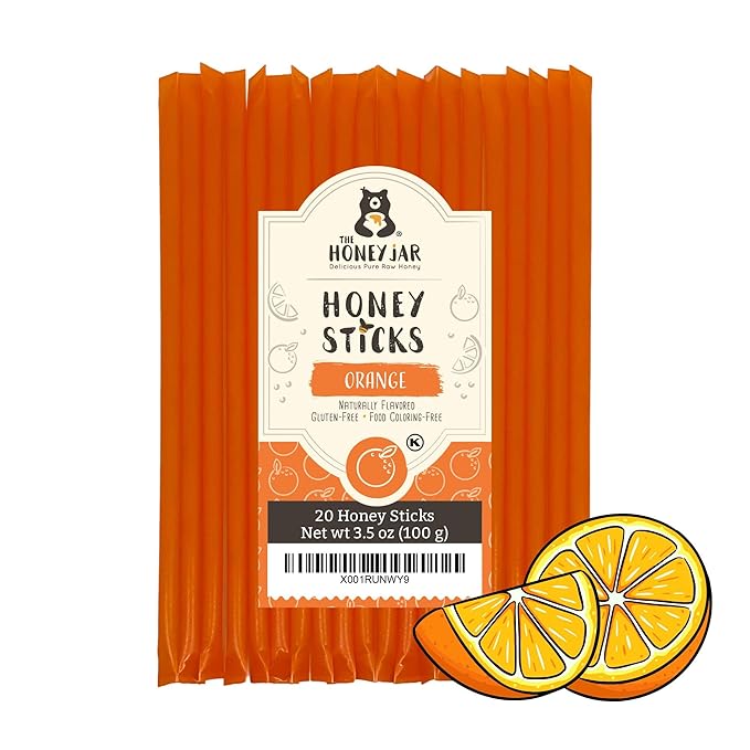 The Honey Jar Orange Flavored Honey Sticks by TheHoneyJar