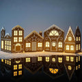 Christmas Gingerbread Village Light-Up Decor, House Cardboard Kit by Unknown