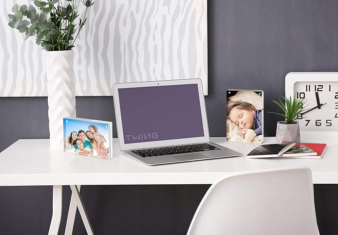 TWING 5 Pack 4 x 6 Acrylic Frame, Horizontal Magnet Double Sided 4x6 Picture - Image 6