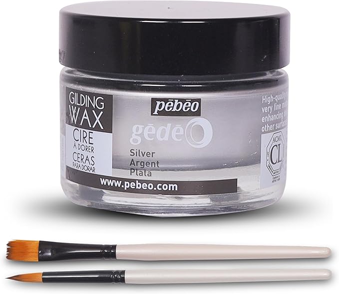 Pebeo Gilding Wax 30ml – Silver Gilding Wax by MoshifyBundledBrands