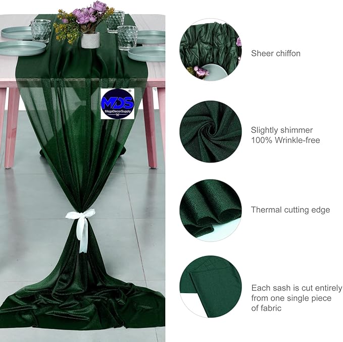 MDS Halloween Chiffon Table Runner - Image 6
