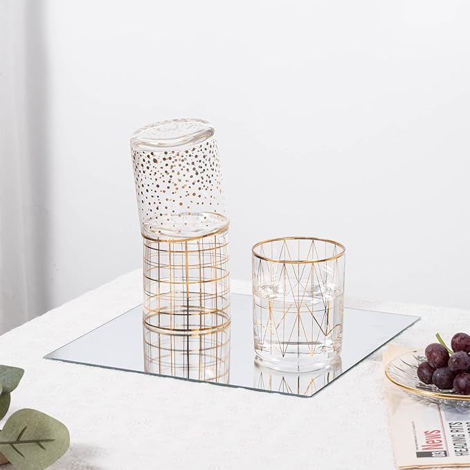 VASUHOME 10" Square Mirrors Candle Plate - Image 5