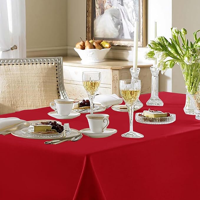 Fitable Elegant Red Rectangle Table Clothes, 6 Pack - Image 8