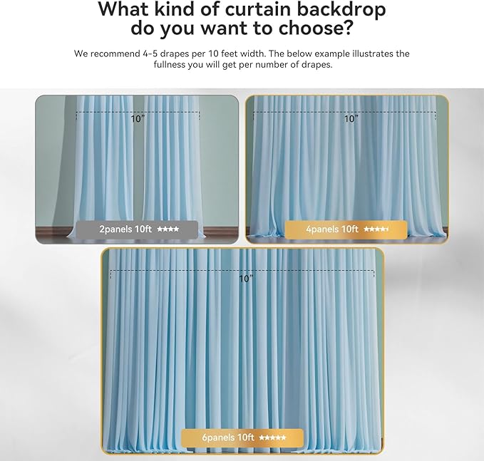 10×10ft Tulle Backdrop Curtains - Image 4