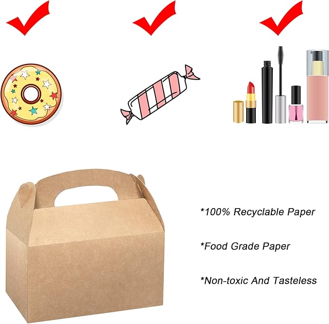Xxcxpark 24 PCS Brown Kraft Gift Boxes 6.25x3.5x3.5, Decorative Party Favor - Image 6