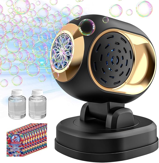 BOMOCO Bubble Machine Battery Operated Durable Bubble Blower Machine Automatic - Image 9