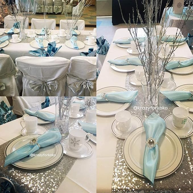 Eternal Beauty Silver Table Runner, Graduations - Image 4