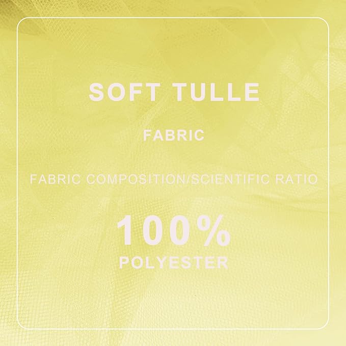 Baby Maize Tulle Fabric Roll Spool Bolt Large Tulle Wedding Party Decoration - Image 4