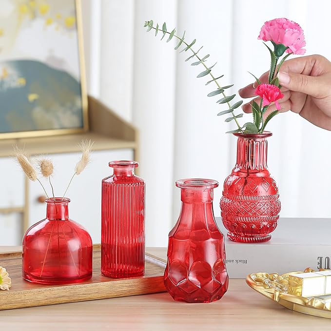 Bud Vases 15 Pcs for Centerpieces Wedding, Flower Vases in Bulk for Rustic Home - Image 5