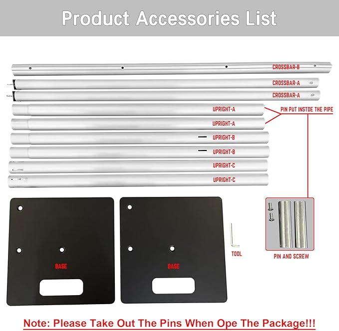 Pipe and Drape Backdrop Stand, 8ft x 10ft Backdrop Stand, Adjustable Metal - Image 6