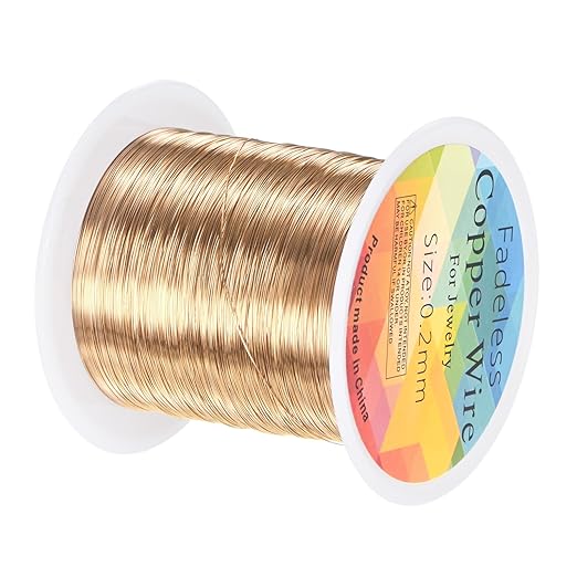 0.2mm Jewelry Wire, 32 Gauge 328FT Craft Wire Copper Beading Wire by MMETERXITY