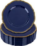 Hioasis 60pcs Blue Plastic Plates by Hioasis
