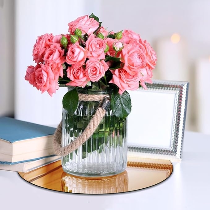 VASUHOME 12" Gold Mirror Centerpieces - Image 7
