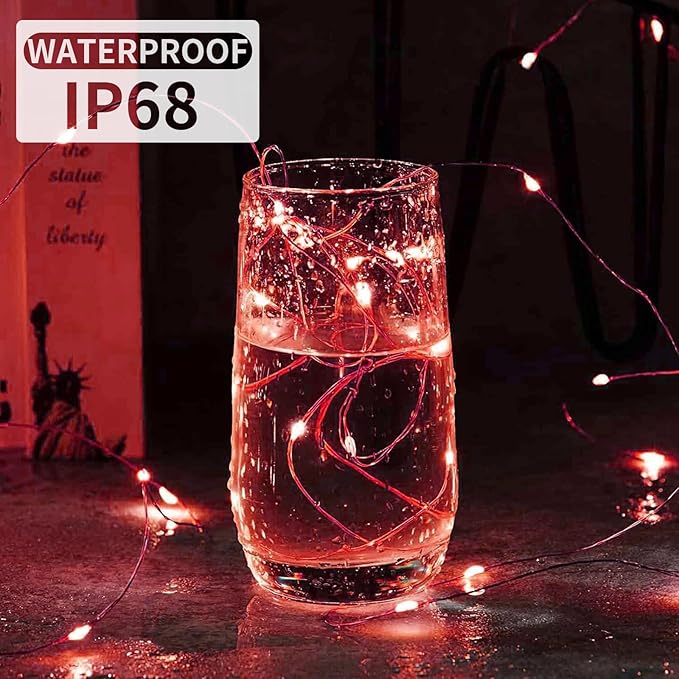 Aogist Led Fairy Lights 3 Modes Battery Operated String Lights Waterproof - Image 2