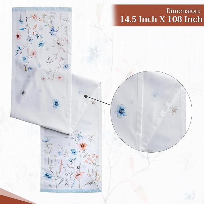 Maison d' Hermine Table Runner 100% Cotton Single Layer Table Runners 108 - Image 4