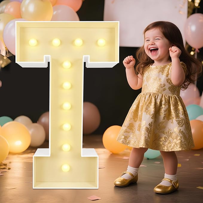 Marquee Light Up Letters: 3FT Large Decorative Signs by Unknown