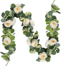 MAKHOT 2PCS 6.6Ft Artificial Eucalyptus Garland, and Home Decor. by MAKHOT