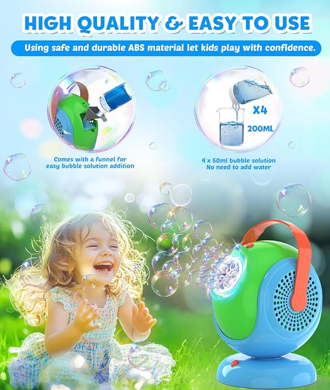 Joyfuture Bubble Machine, Automatic Bubbles Blower - Image 4