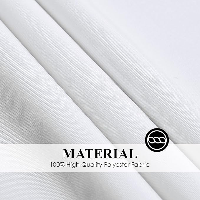 Round Tablecloth 10 Pack 90 Inch White Tablecloths Washable Decorative Linen - Image 5