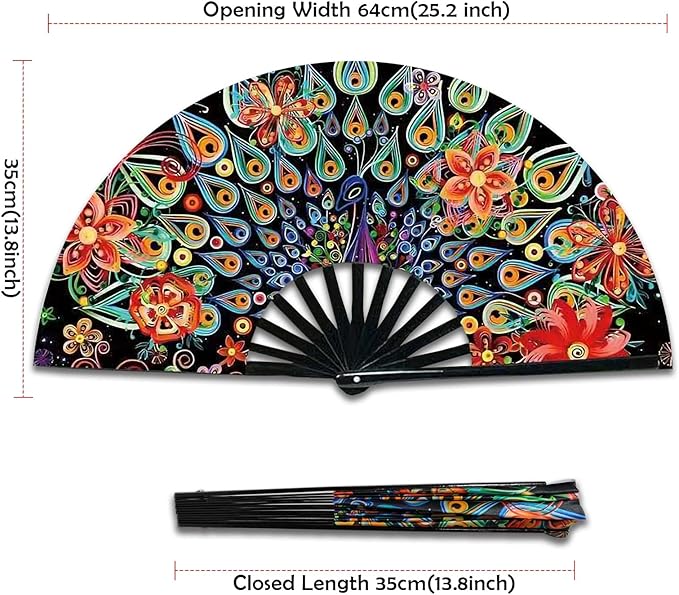 Boots on The Ground Fan, Large Folding Hand Fan - Image 2