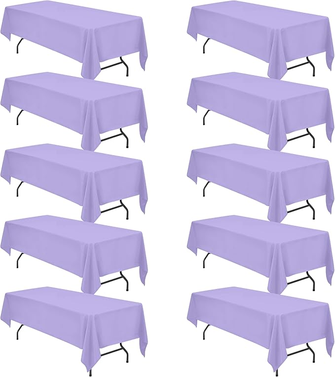 BRILLMAX 10 Pack Lavender Tablecloths by BRILLMAX