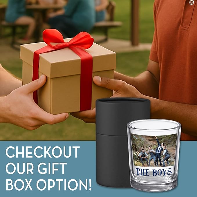 Groomsmen Custom Shot Glass 2.5oz, Picture Wedding Party Gift, Personalized - Image 6