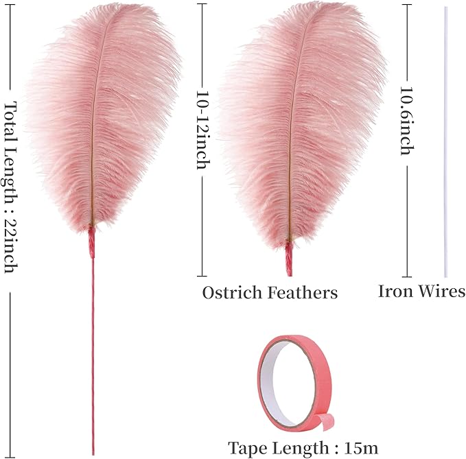 Holmgren Pink Craft Ostrich Feathers - Image 3