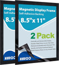 8.5" x 11" Magnetic Self-Adhesive Display Frame, Double Sided Window Magnetic by VAIIGO