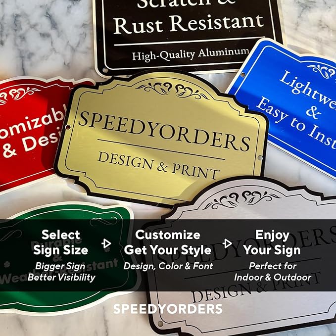 Custom Decorative Outdoor Metal Signs, Personalized Aluminum, Waterproof Made - Image 5