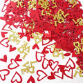 200 Pcs Heart and Love Decorations, Bed Table Scatter Sprinkles by BeautyofParty