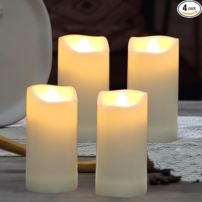 QIDEA 2”X4” Outdoor Waterproof Flameless Candles by QIDEA