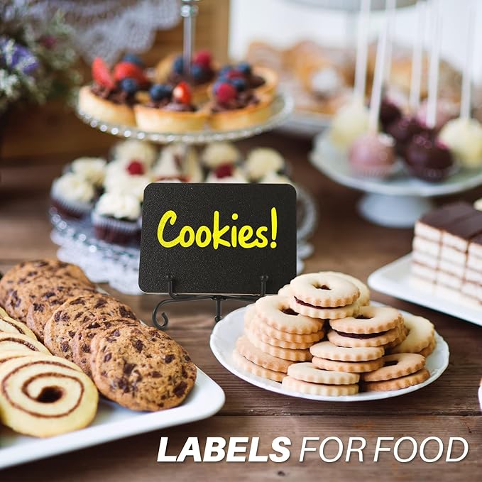 Mini Chalkboard Signs for Food Labels for Party Buffet, Small Place Cards or - Image 6