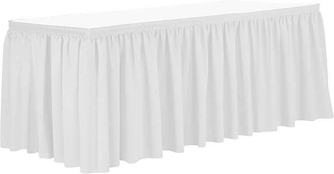 Ultimate Textile Pleat Polyester Fabric Table Skirt by UltimateTextile