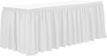 Ultimate Textile Pleat Polyester Fabric Table Skirt by UltimateTextile
