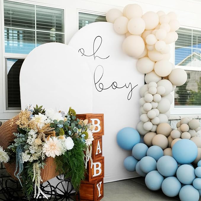 Wedding Arch Cover 6FT 7.2FT Arch Backdrop Cover Fitted Spandex Covers Set of 2 - Image 4