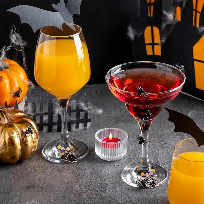 SANNIX 24Pcs Halloween Wine Charms, Wine Charms - Image 6