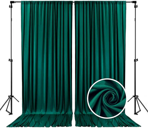 10 x 7 Feet Lake Green Backdrop Curtain by ZEBMOON